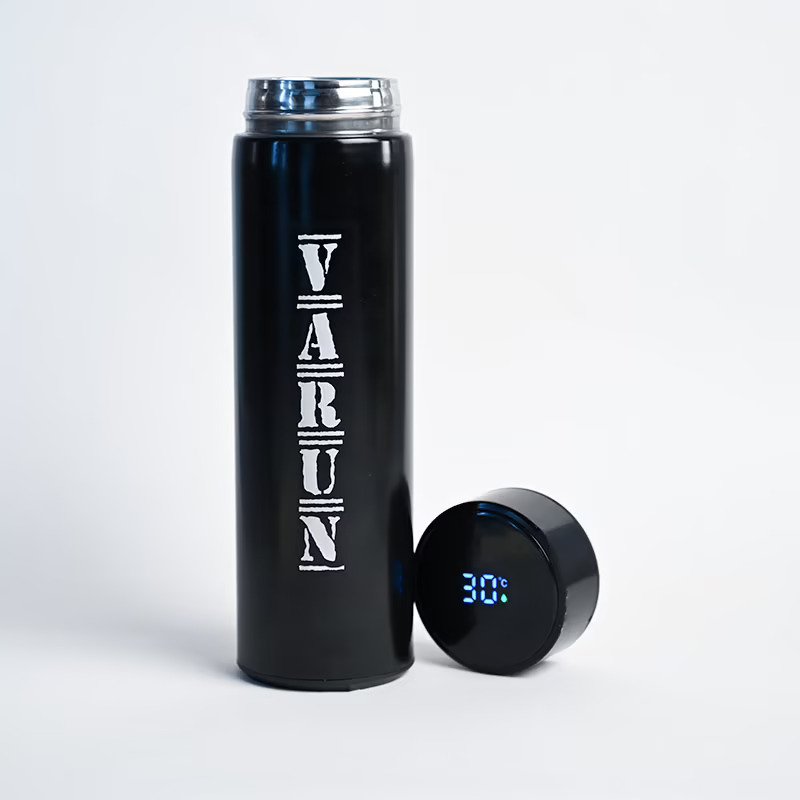 Digital Temperature Display Name Bottle 500ml